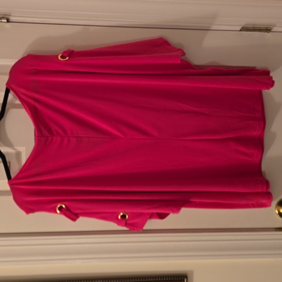 BOLD ELEMENTS BRAND WOMENS PLUS SIZE PINK "COLD SHOULDER" TOP SIZE 3X - Picture 8 of 16